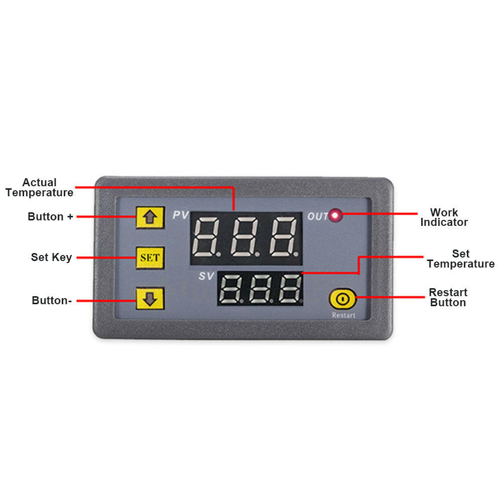 12V Intelligent Digital Temperature Controller Suitable for Universal