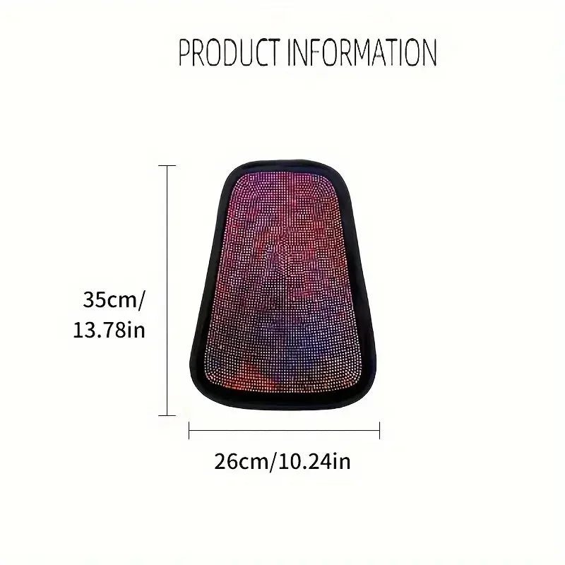 1pc Rhinestones Crystal Car Seat Headrest Cover Shiny Auto Pillow Case Elastic Neck Pillow Cover Dustproof Car Accessories
