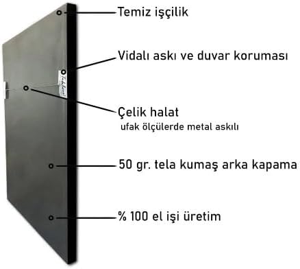 Yağlı Boya Dokulu Tablo Kanatlar Melek Kanadı Altın Çerçeveli 50 x 100 cm U04041