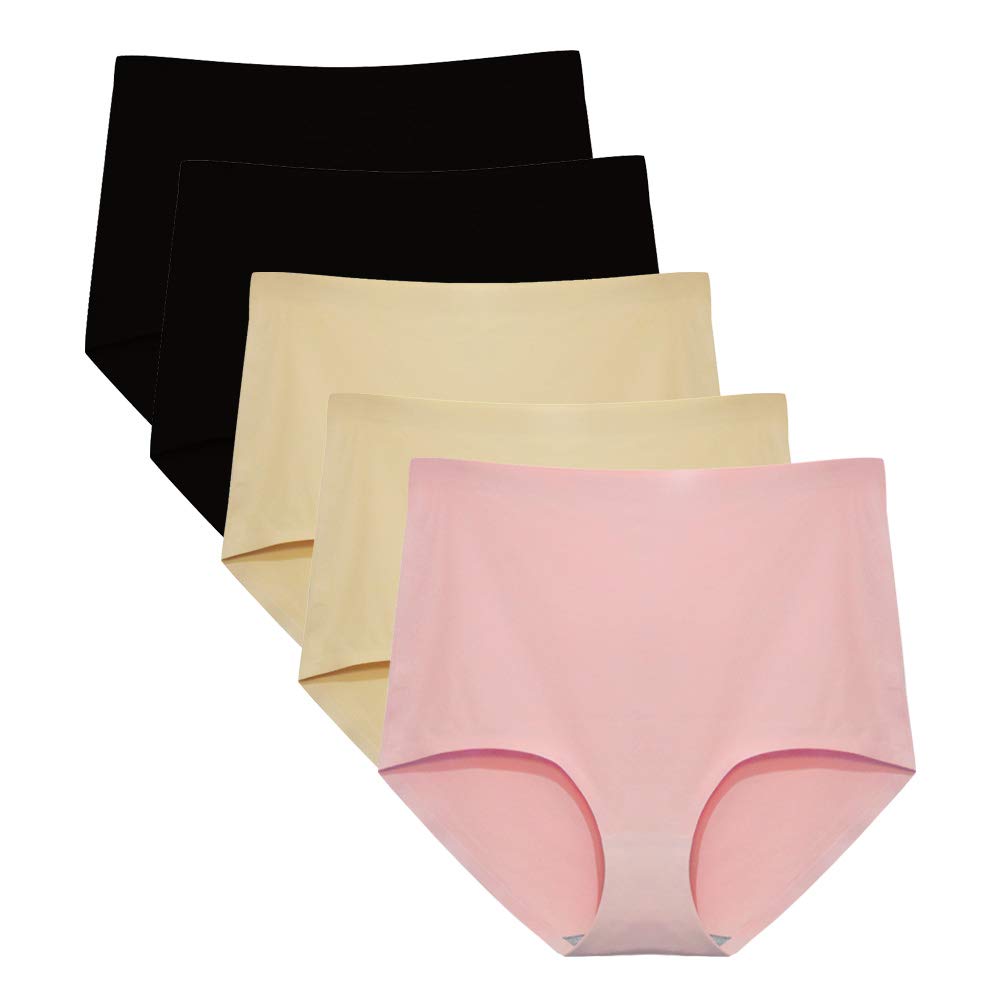 FallSweet No Show High Waist Briefs Underwear for Women Seamless Panties