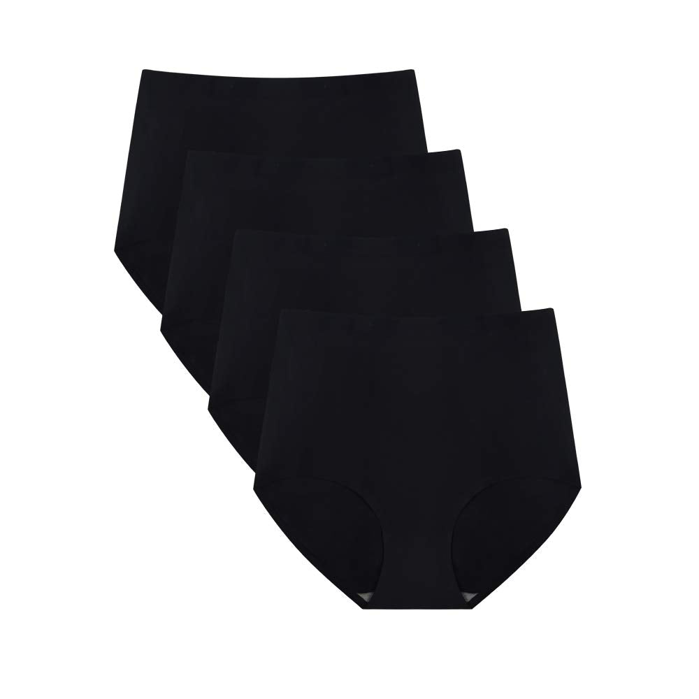 FallSweet No Show High Waist Briefs Underwear for Women Seamless Panties