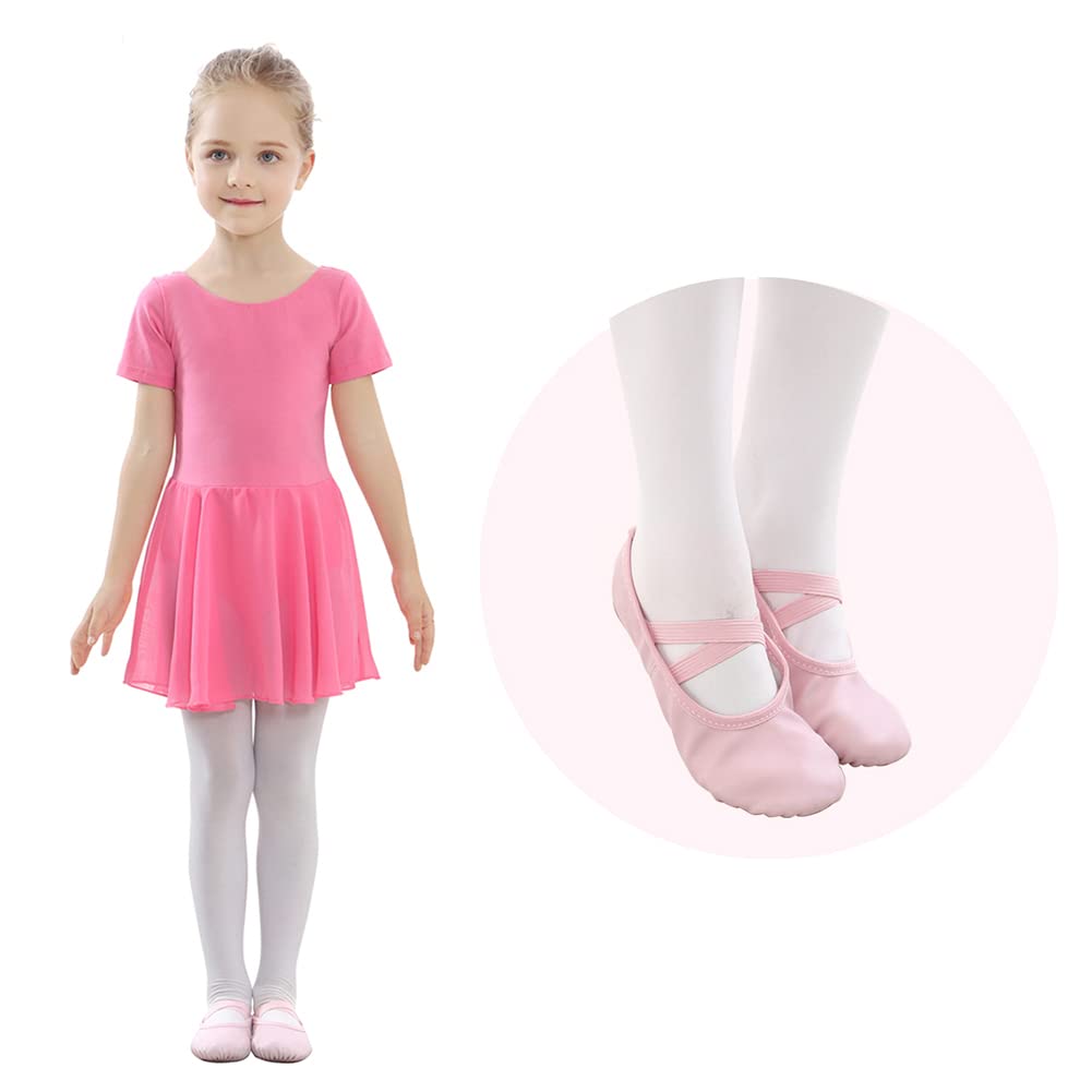 Stelle Ballet Shoes for Girls Toddler Soft Leather Split Sole Practice