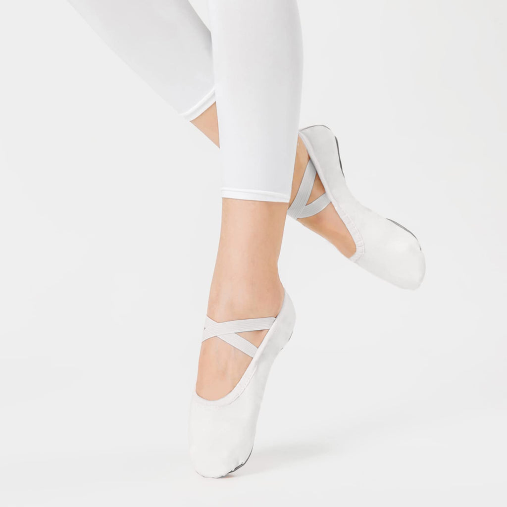 Stelle Canvas Ballet Shoes Toddler Girls No-Tie Split Sole Ballet Slippers