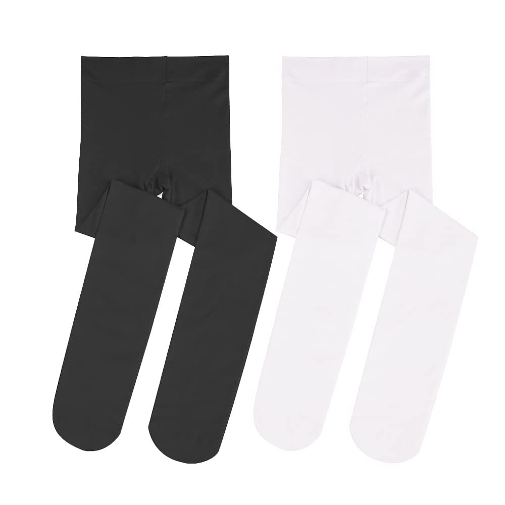 Stelle Girls' Footed Ballet Tights for Dance Class Toddler Kids 2T-15Y