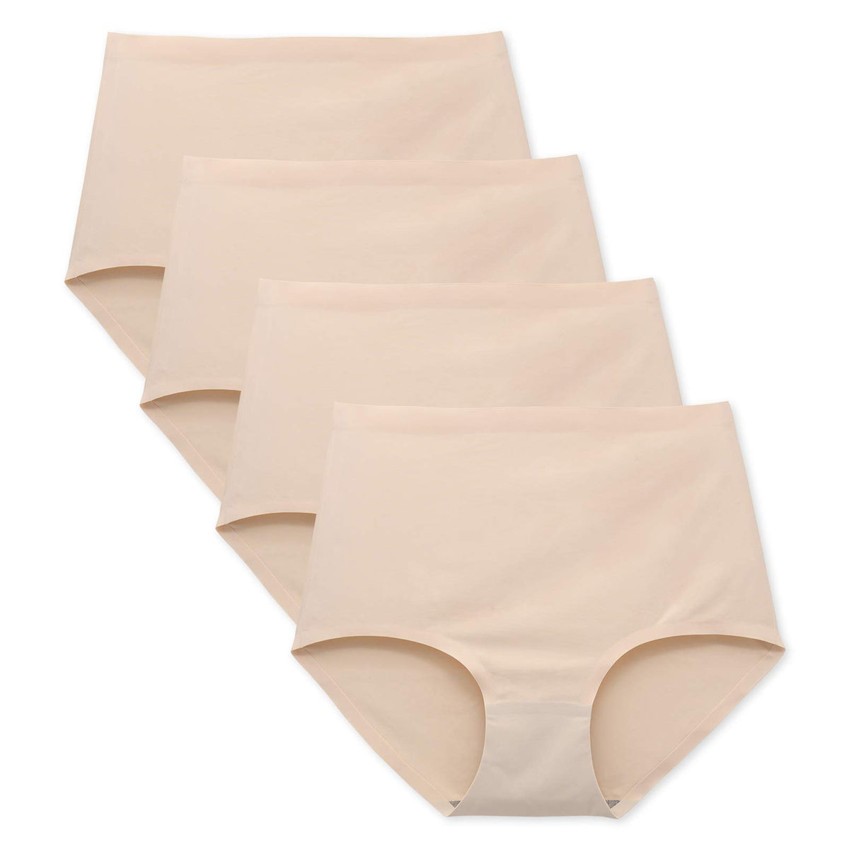 FallSweet No Show High Waist Briefs Underwear for Women Seamless Panties