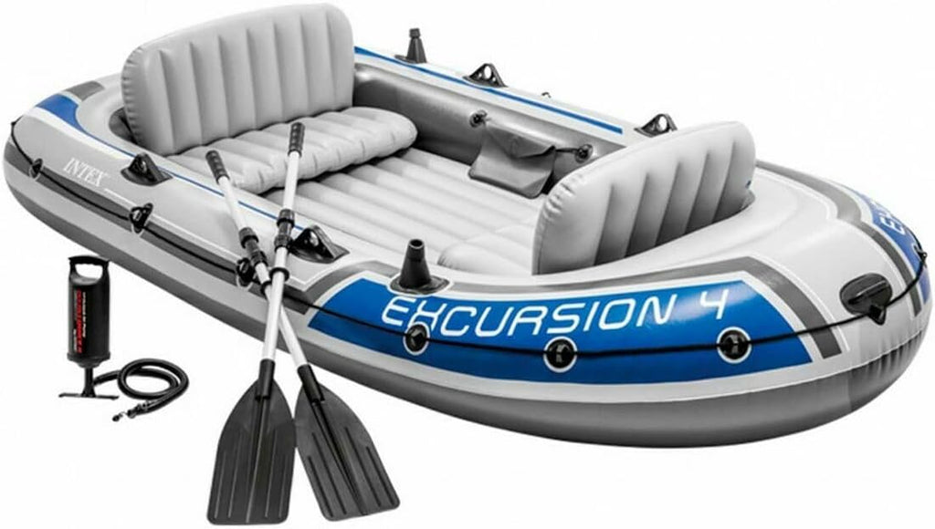 Intex 68324 Excursion Boat+Kürek+Pompa Set 315 cm, su sporları, plaj malzemesi, şişme ürün, yüzme aksesuarı, kamp, dalış, güvenlik