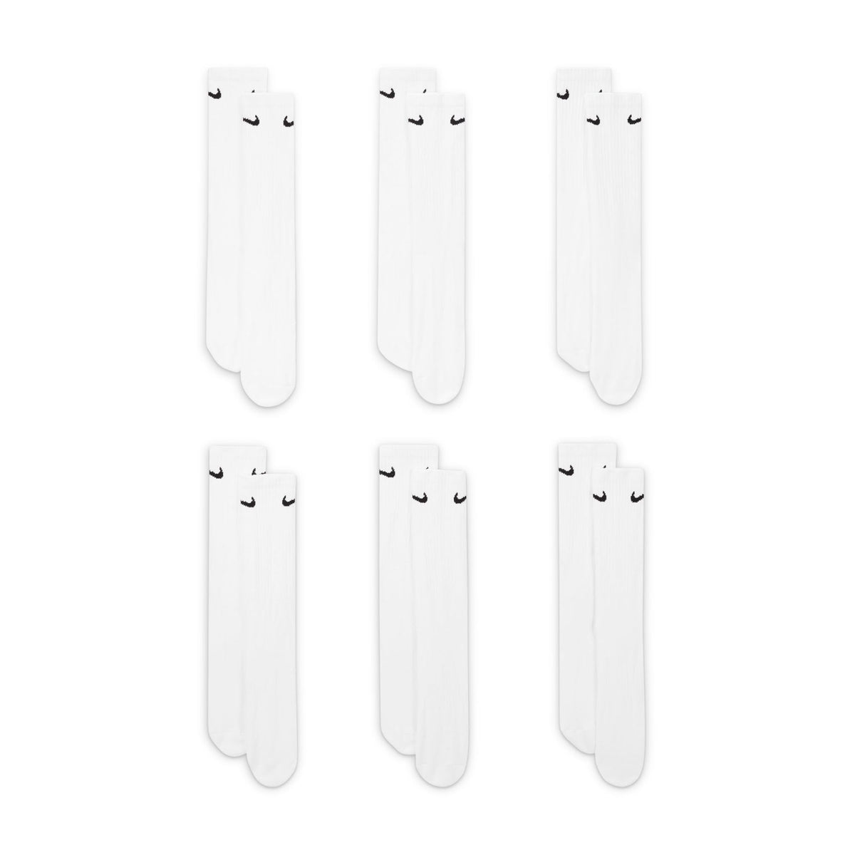 Nike Adult Everyday Cushioned Training Crew Socks (6-Packs) | Mens & Womens