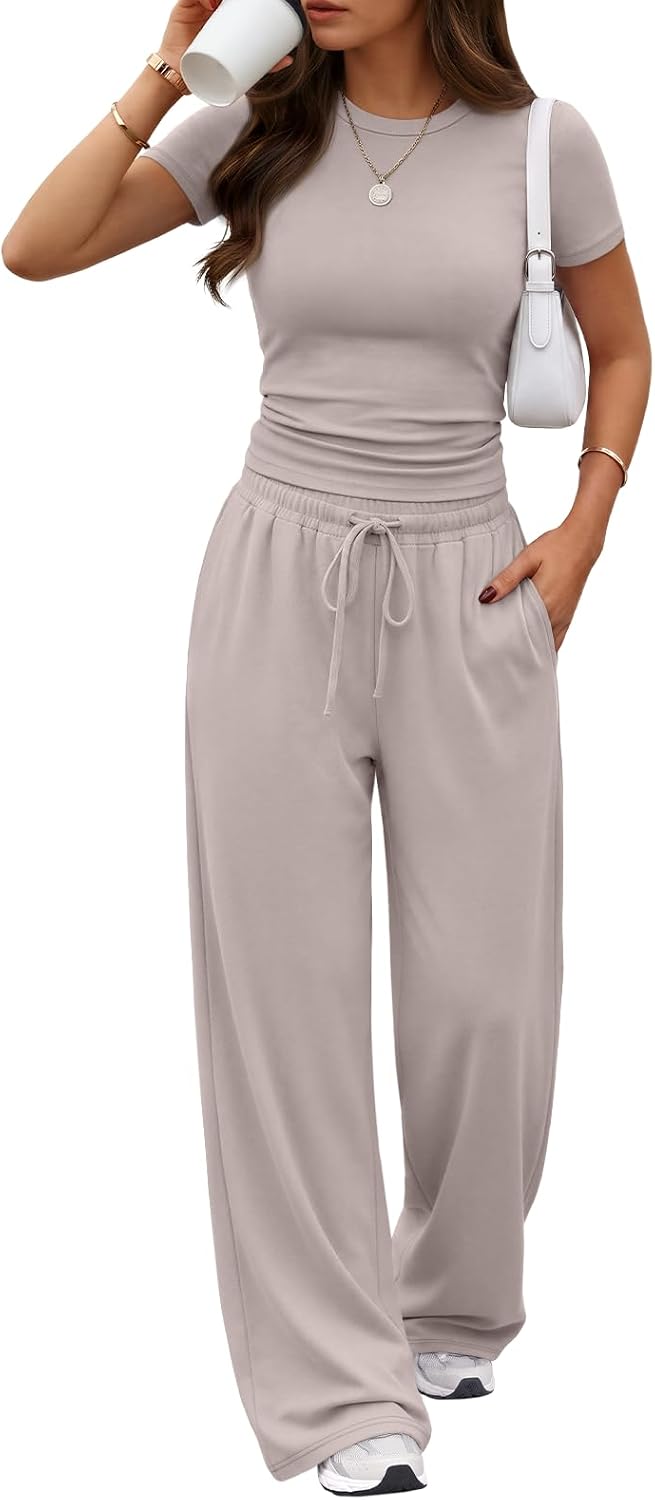 Trendy Queen Women's 2 Piece Matching Summer Lounge Set with Pockets