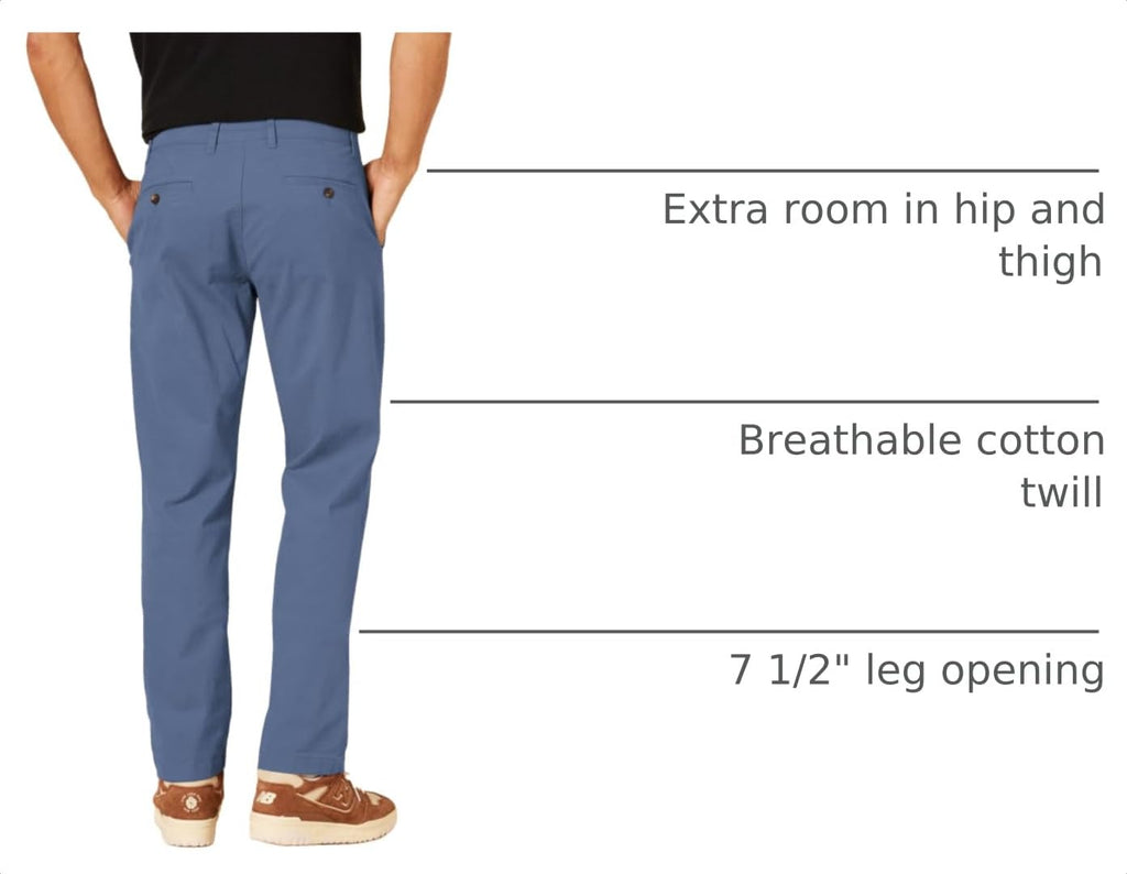 Amazon Essentials Men's Athletic-Fit Stretch Chino Pants, Casual Business Wear