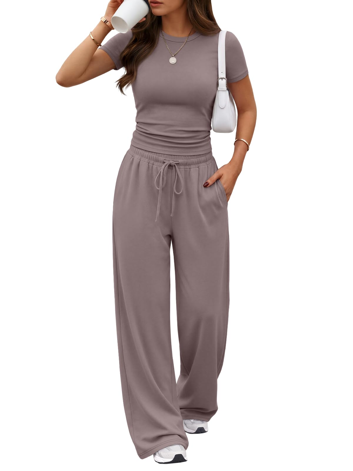 Trendy Queen Women's 2 Piece Matching Summer Lounge Set with Pockets