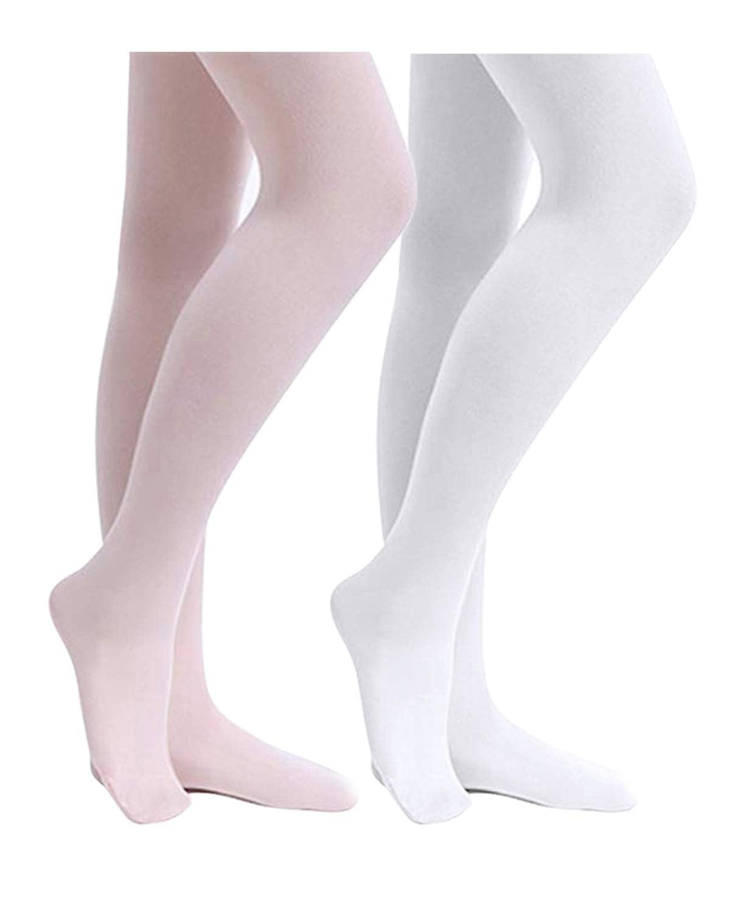 Stelle Girls' Footed Ballet Tights for Dance Class Toddler Kids 2T-15Y