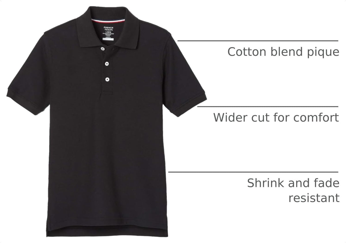 French Toast Kids' Pique Polo (Standard & Husky)