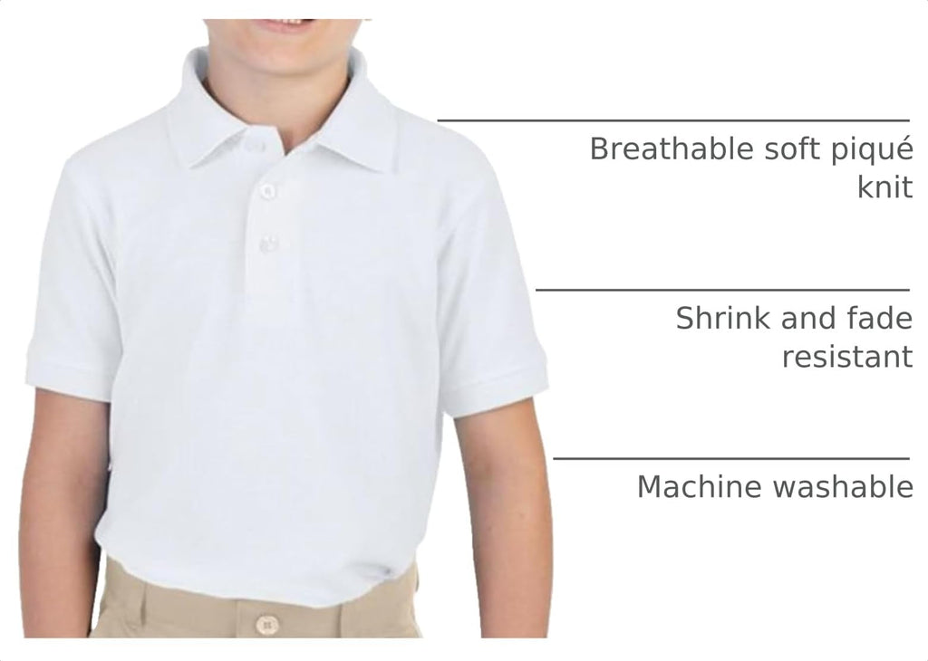 French Toast Kids' Pique Polo (Standard & Husky)