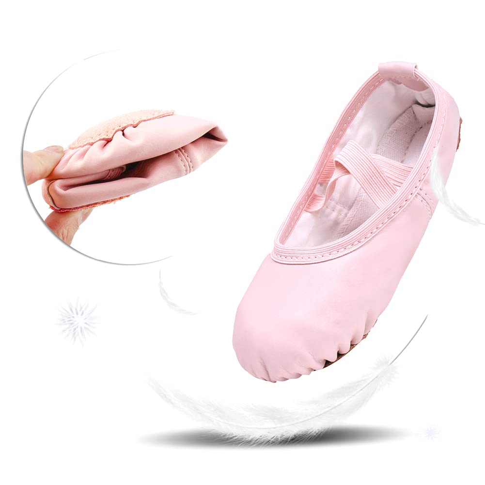 Stelle Ballet Shoes for Girls Toddler Soft Leather Split Sole Practice