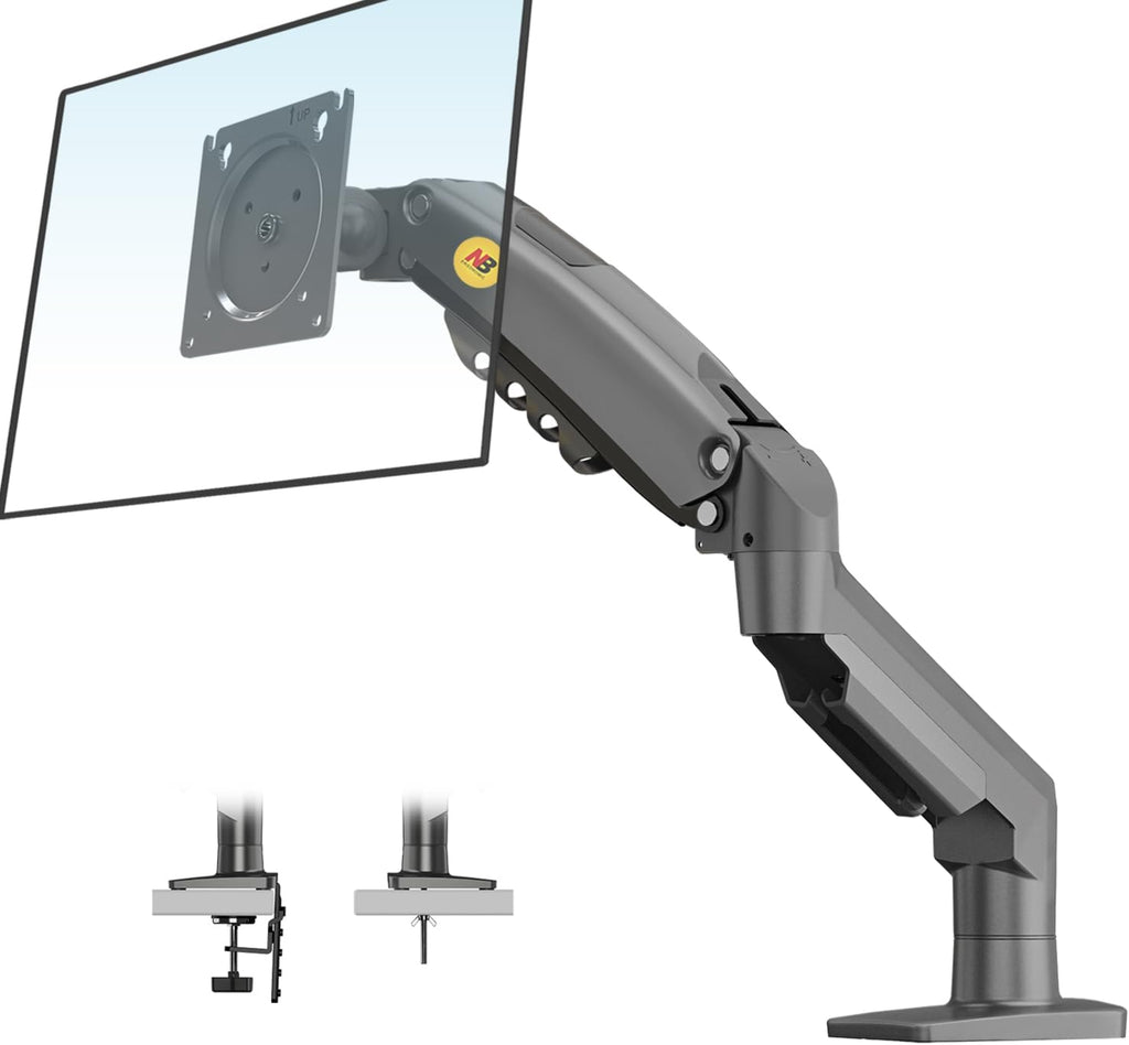 North Bayou NB F80 17-32" LCD/LED Monitor Mount Ergonomic Gas Spring Desk Mount 2-9 Kg