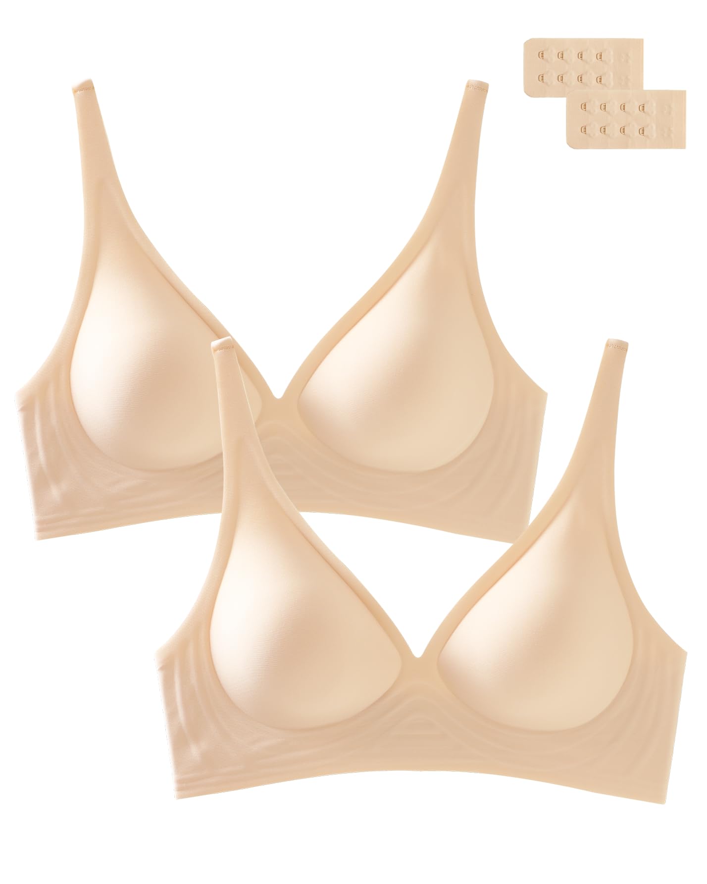 Deep V Bra Wireless Sexy Push Up Bralette Padded Seamless Jelly Bra
