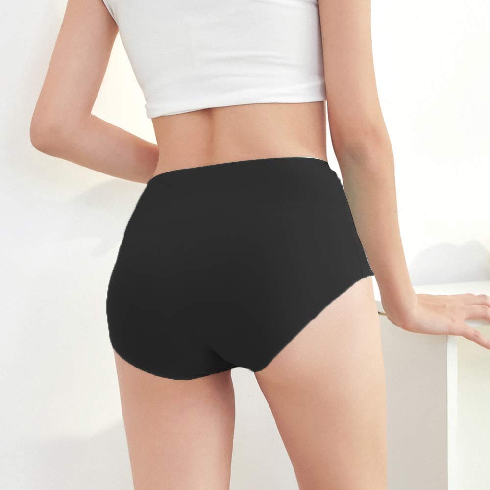 FallSweet No Show High Waist Briefs Underwear for Women Seamless Panties