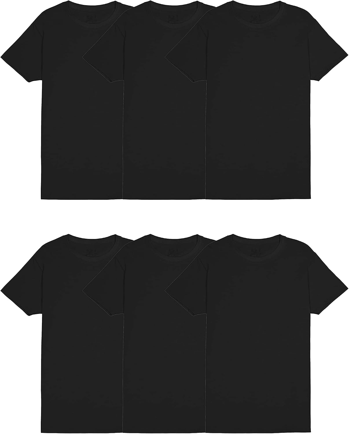 Fruit of The Loom Men's Crew Tee Undershirts, Moisture Wicking & Tag Free, Also Available in Big & Tall