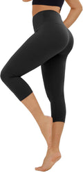 TNNZEET High Waisted Leggings for Women - No See Through Tummy Control Cycling Workout Yoga Pants with Pockets Reg & Plus