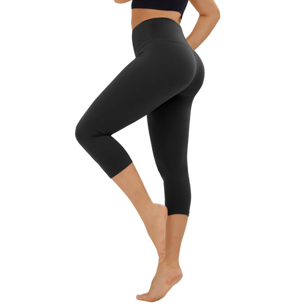 TNNZEET High Waisted Leggings for Women - No See Through Tummy Control Cycling Workout Yoga Pants with Pockets Reg & Plus