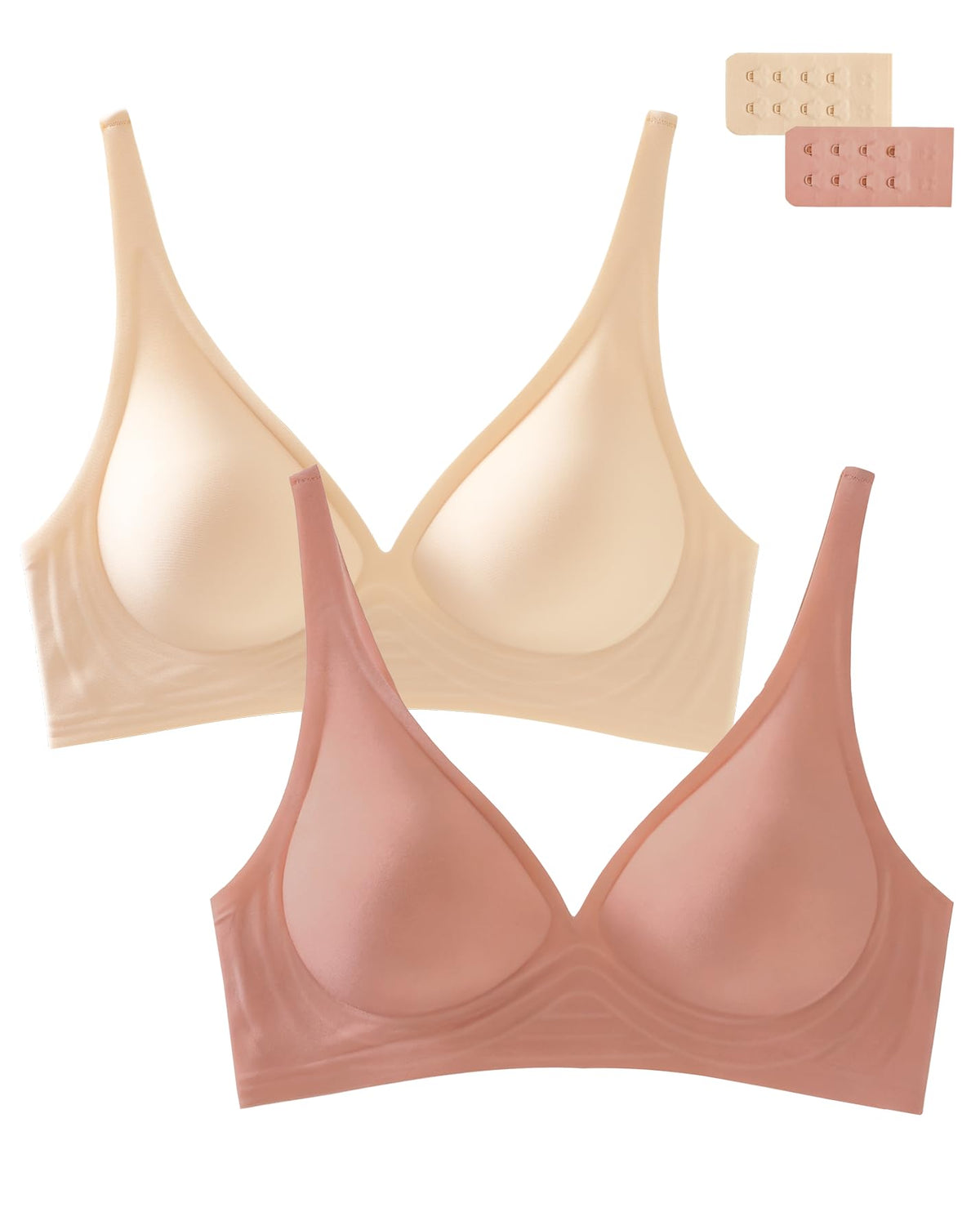 Deep V Bra Wireless Sexy Push Up Bralette Padded Seamless Jelly Bra