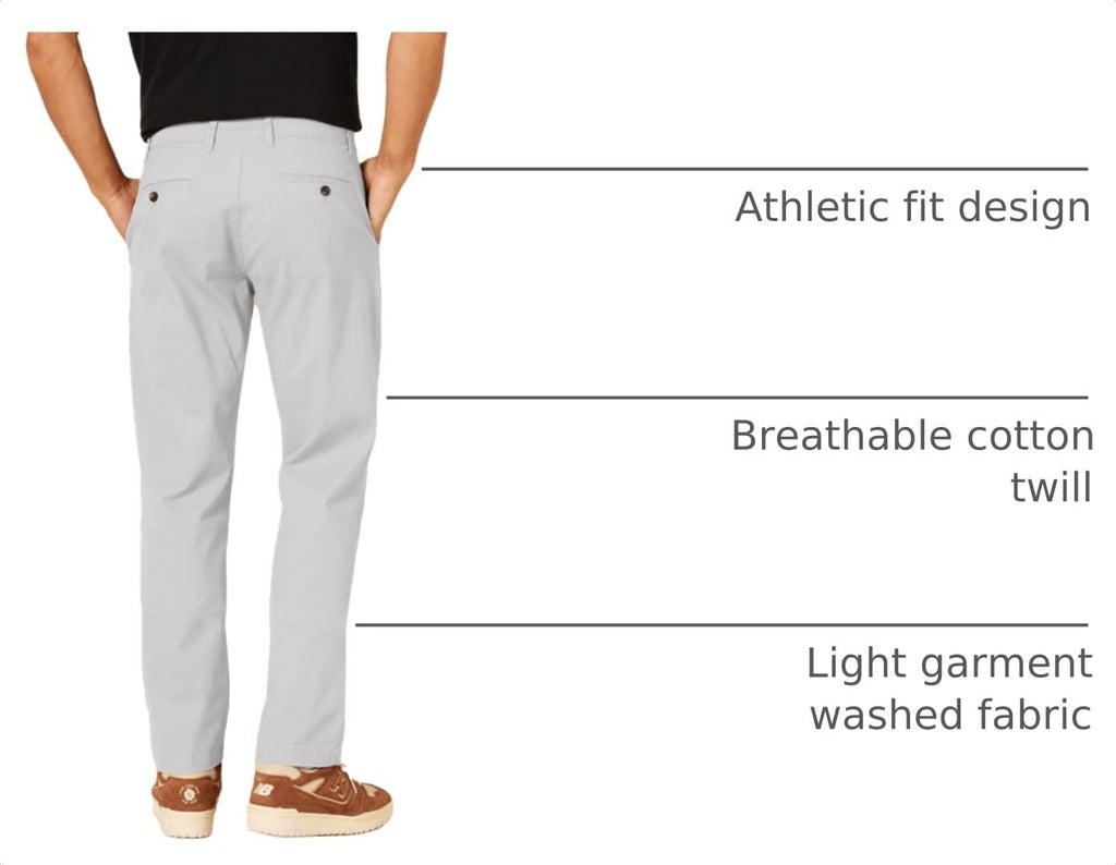 Amazon Essentials Men's Athletic-Fit Stretch Chino Pants, Casual Business Wear