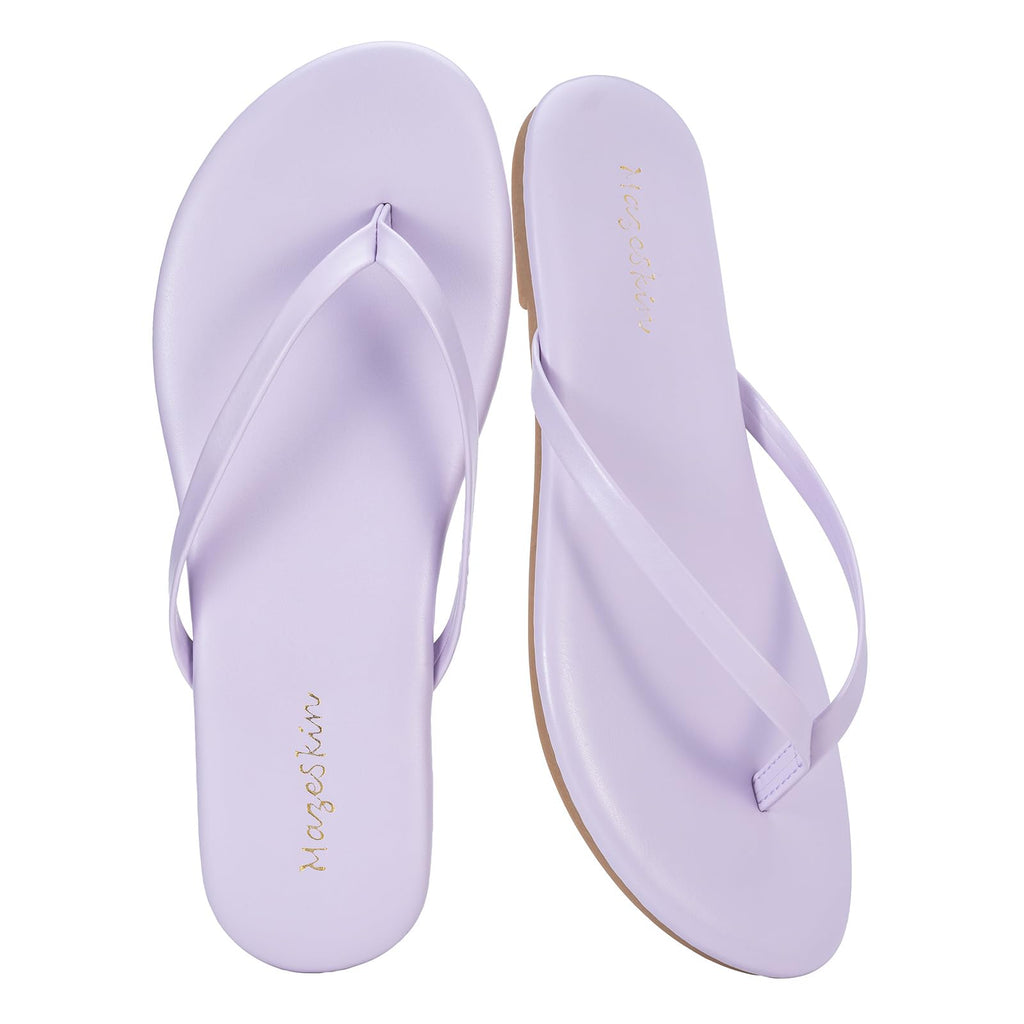 mazeskin Womens Memory Foam Flip Flops Flat Thong Sandals