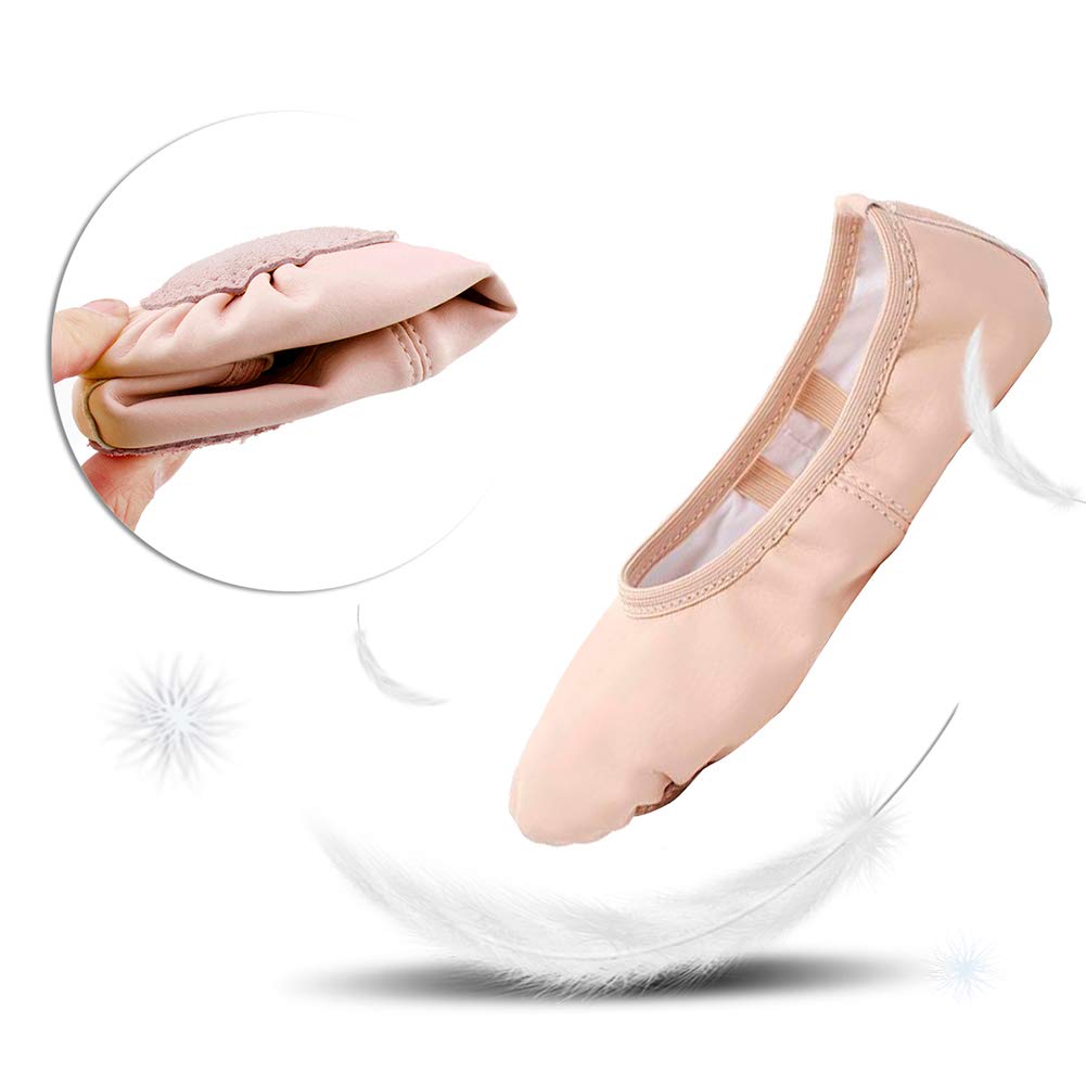 Stelle Ballet Shoes for Girls Toddler Soft Leather Split Sole Practice