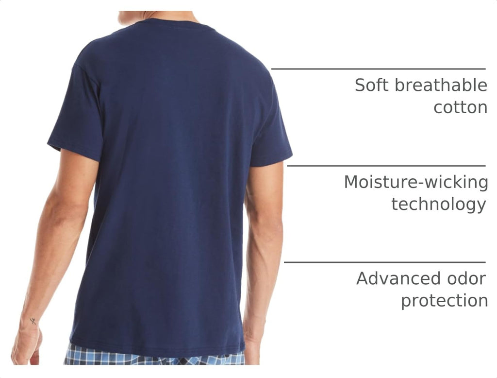 Hanes Men's Pocket T-Shirts - 6-Pack - Cotton Crewneck Tees