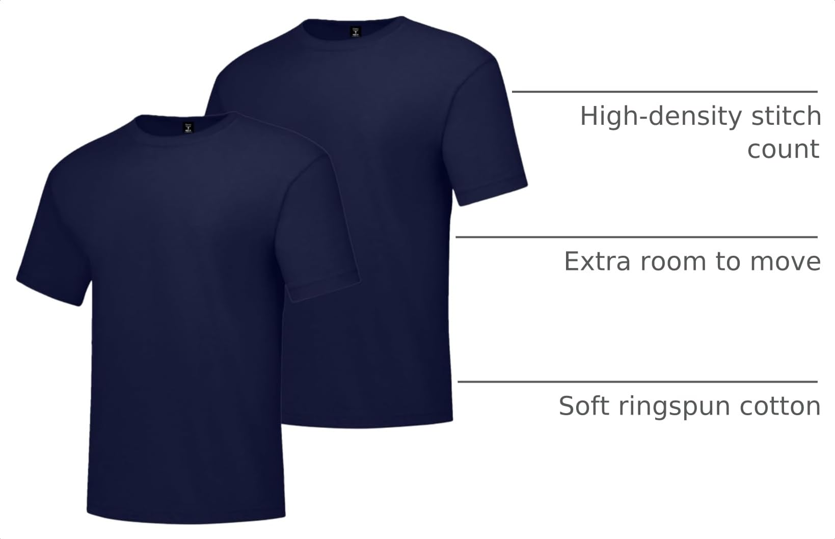 Hanes Men's Beefy-T T-Shirt, Heavyweight Cotton T-Shirts for Men, 1 or 2 Pack, Men's Tees (Tall