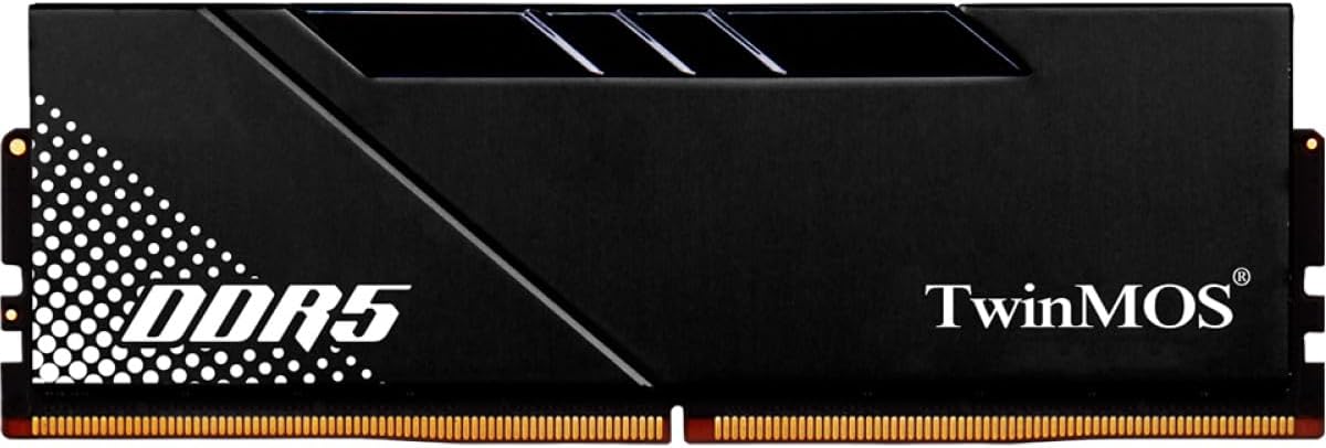 TwinMOS DDR5 16GB (1x16GB) 5600MHz CL36 Desktop Ram Black Soğutuculu (TMD516GB5600U36B)