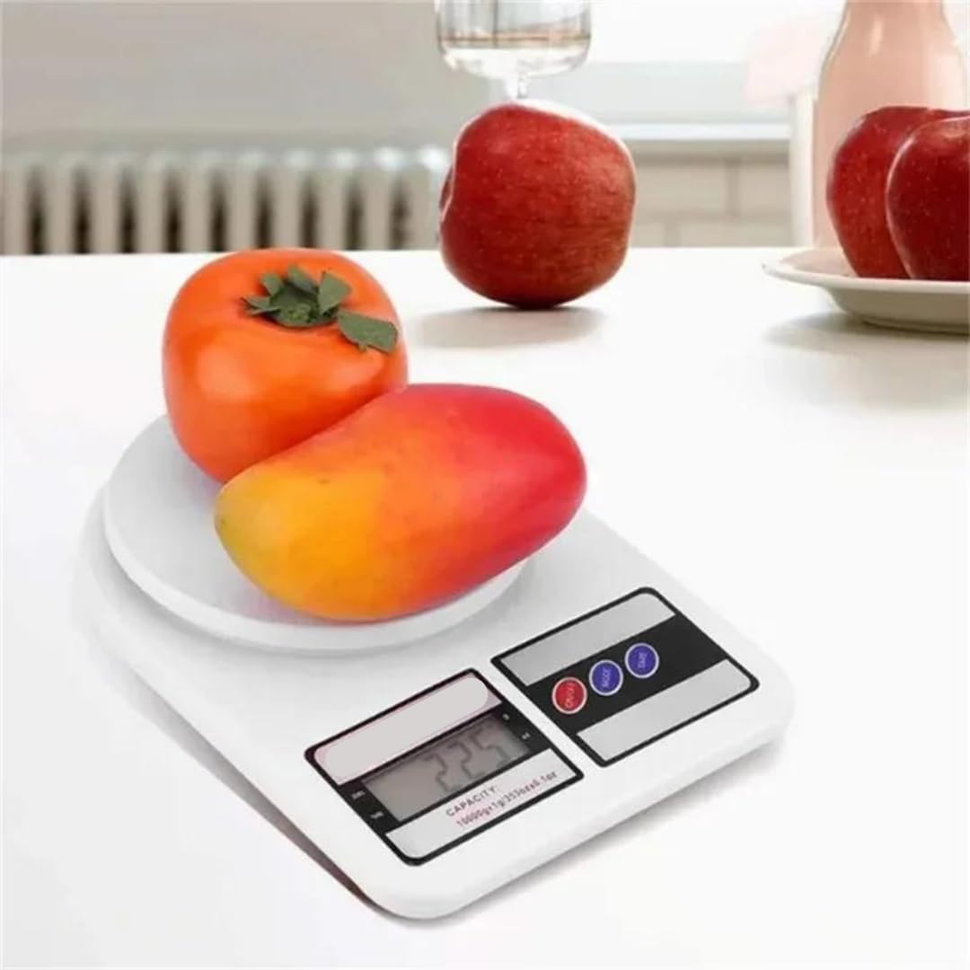 Jouis Mutfak Tartısı, Elektronik Hassas Mutfak Terazisi, Tartısı, Dijital Mutfak Tartısı, Mutfak Terazisi, 10 kg 1 gr Hassasiyet, Dara Özelliği [Enerji Sınıfı A++