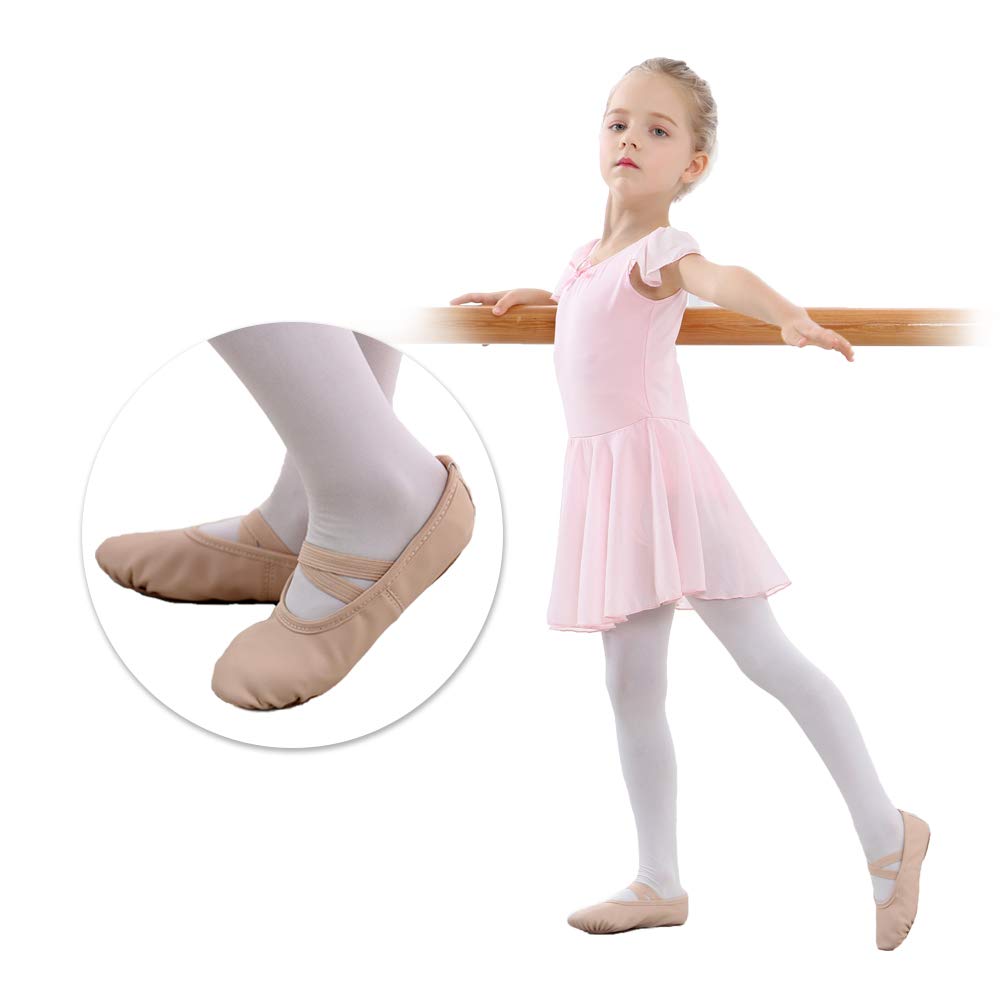 Stelle Ballet Shoes for Girls Toddler Soft Leather Split Sole Practice
