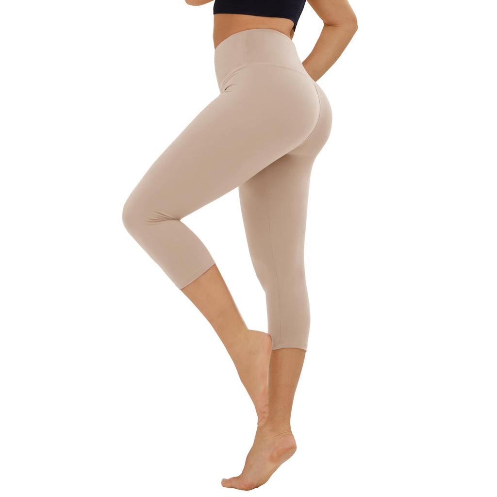 TNNZEET High Waisted Leggings for Women - No See Through Tummy Control Cycling Workout Yoga Pants with Pockets Reg & Plus