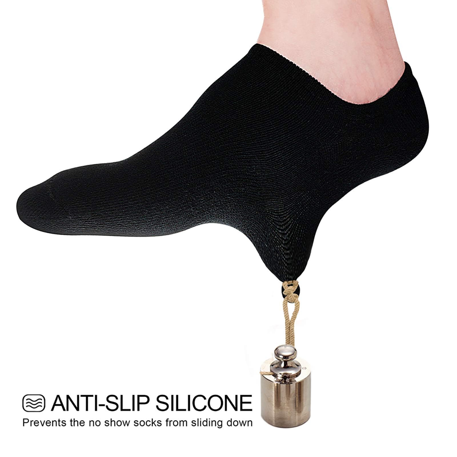 wernies No Show Socks Women Low Cut Ankle Socks Non Slip 4/8 Pairs