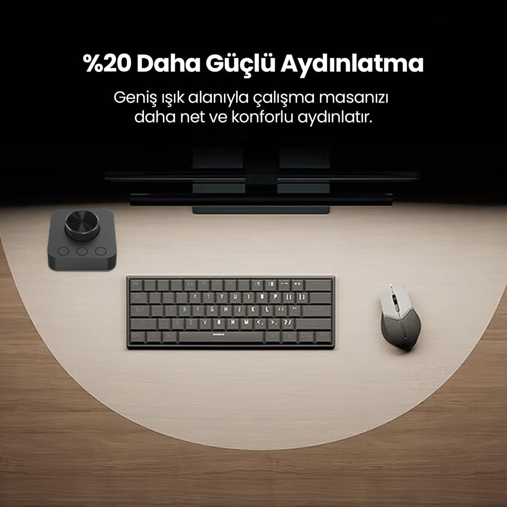 Ergoflex EF-354 Kablosuz Kumandalı, Dokunmatik Ayarlanabilir Bilgisayar Monitör Işık Çubuğu