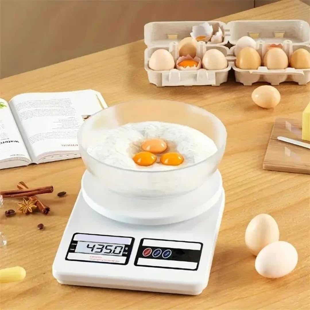 Jouis Mutfak Tartısı, Elektronik Hassas Mutfak Terazisi, Tartısı, Dijital Mutfak Tartısı, Mutfak Terazisi, 10 kg 1 gr Hassasiyet, Dara Özelliği [Enerji Sınıfı A++