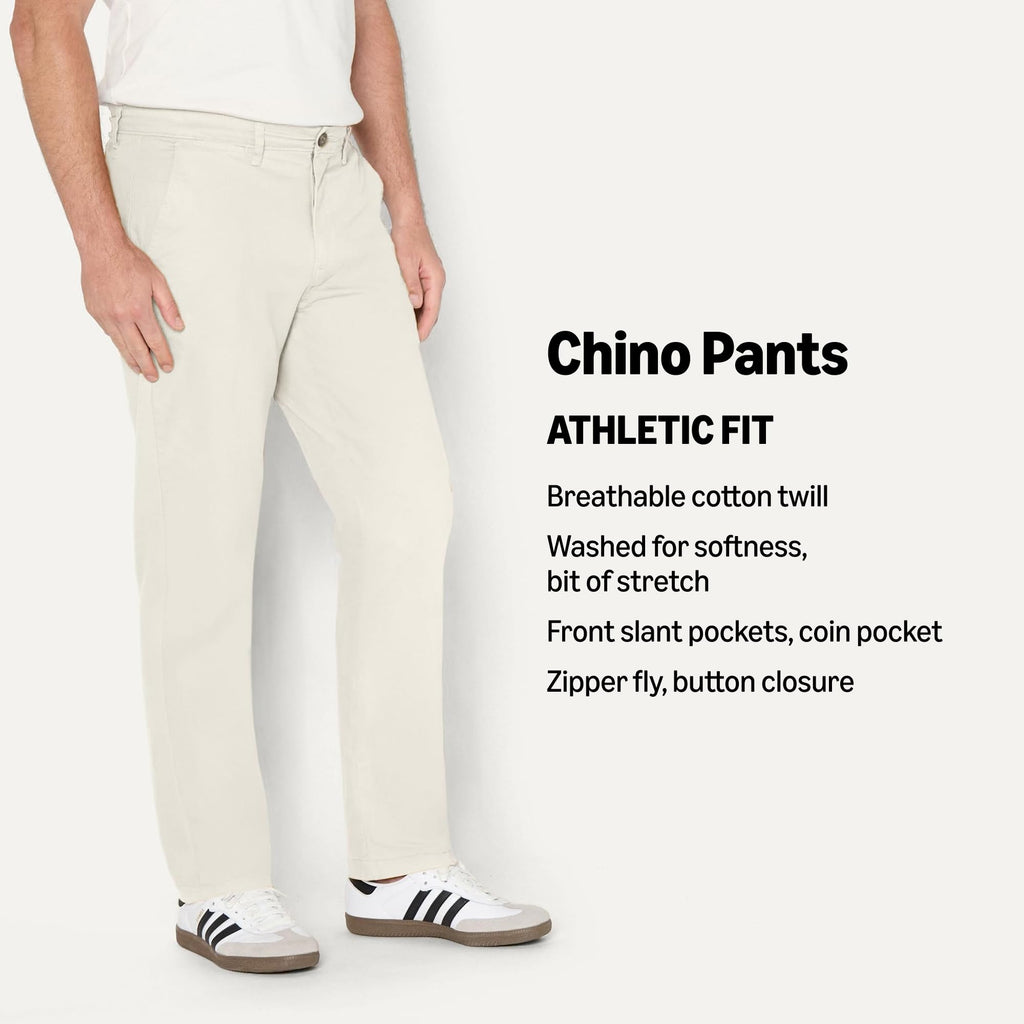 Amazon Essentials Men's Athletic-Fit Stretch Chino Pants, Casual Business Wear