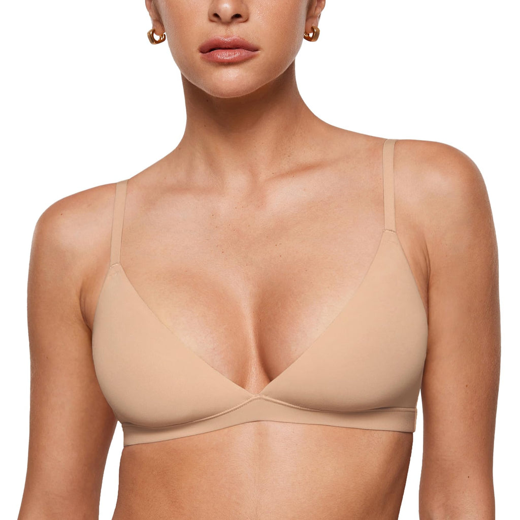 INLYRIC Women's Unlined Triangle Bralette