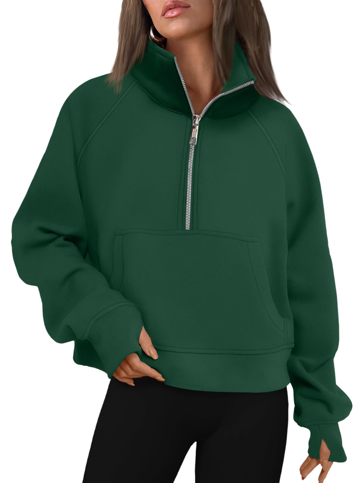 AUTOMET Womens Sweatshirts Half Zip Fleece Pullover Fall Outfits