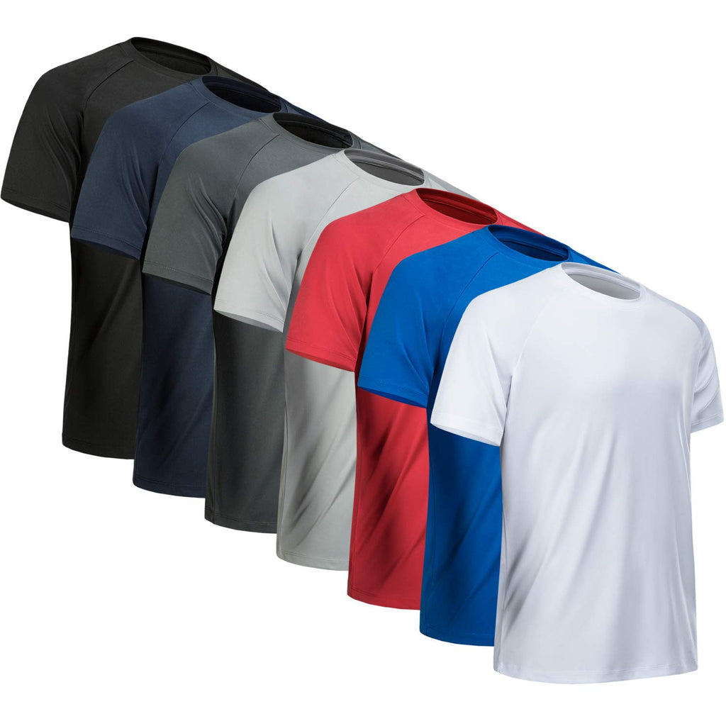 Workout Shirts for Men Short Sleeve Quick Dry Gym T Shirt