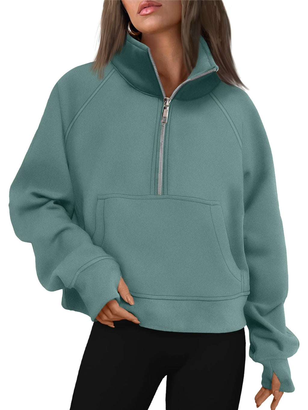 AUTOMET Womens Sweatshirts Half Zip Fleece Pullover Fall Outfits