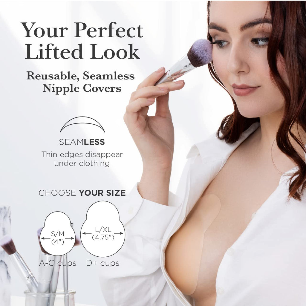Nippies Reusable Nipple Covers, Skin Safe Pasties in Circle or Lift Style