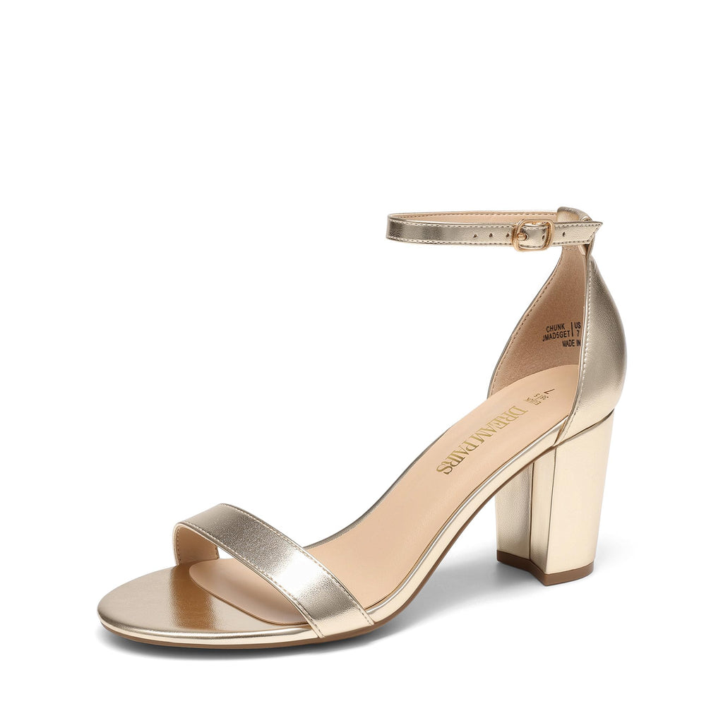 DREAM PAIRS Women's Comfort Block Heel Sandals