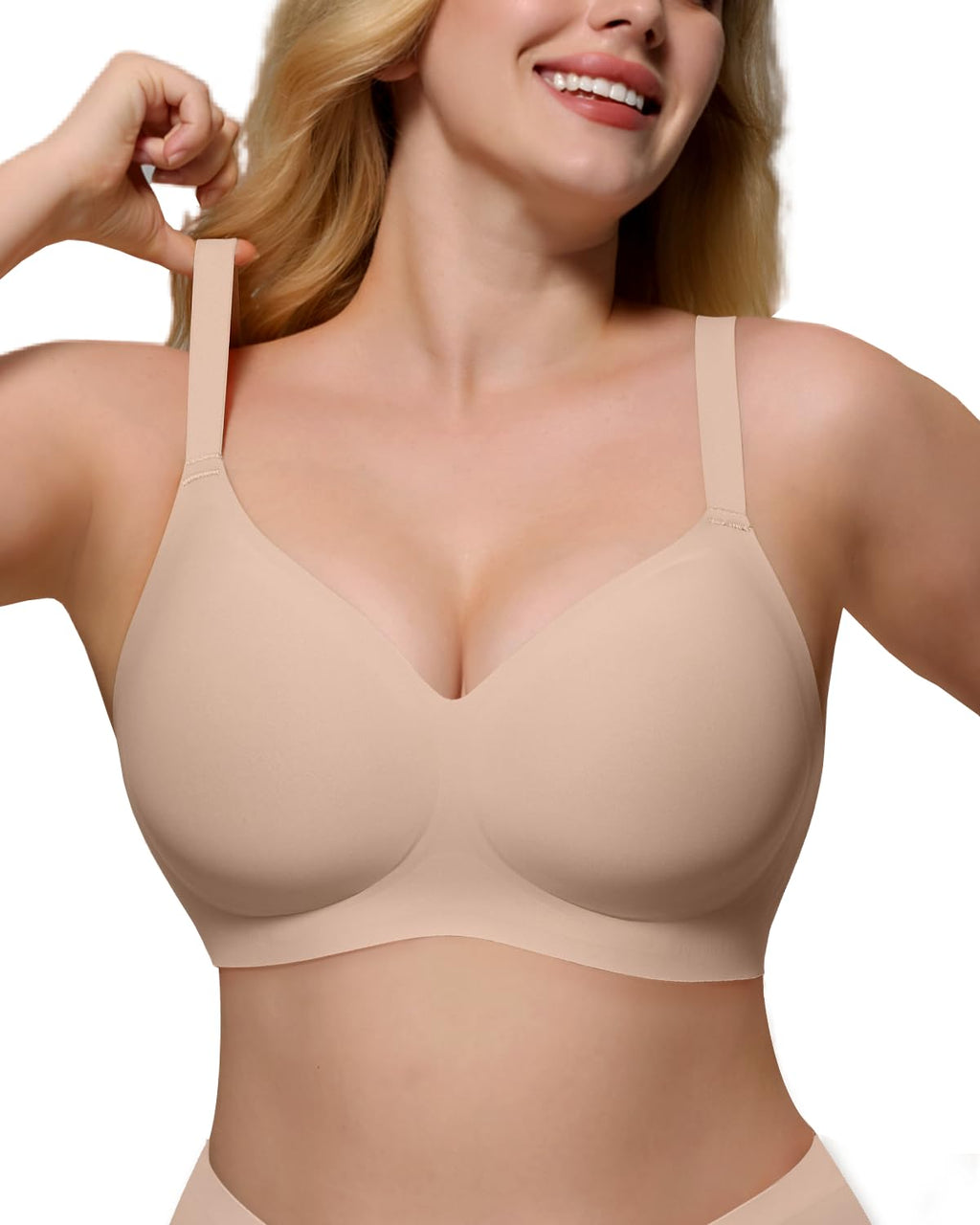 As Fairy Wireless Bras for Women Full Coverage Seamless Comfort T-Shirt Bra