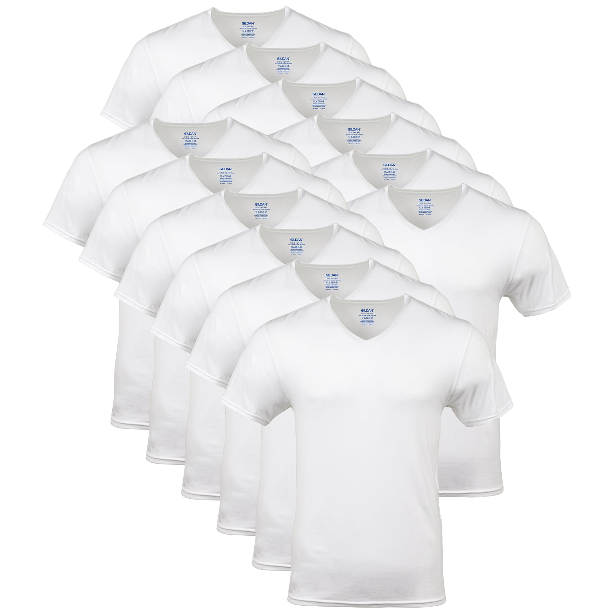 Gildan Men's V-Neck T-Shirts, Multipack, Style G1103