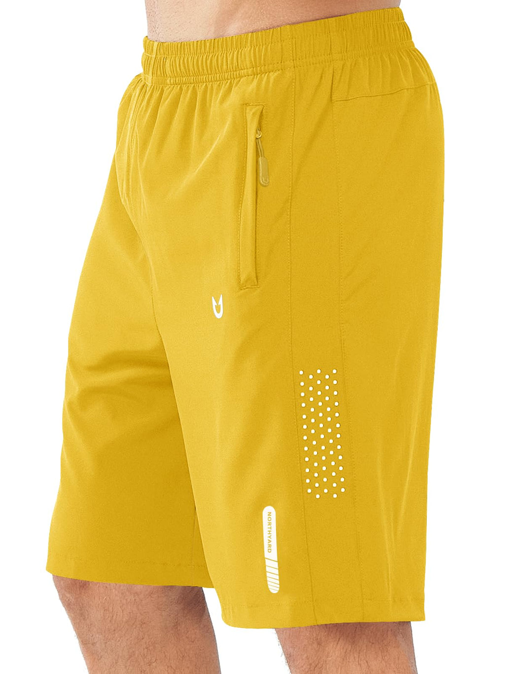 NORTHYARD Men's Athletic Running Shorts Gym Workout 7"/9"/5" Zipper Pockets