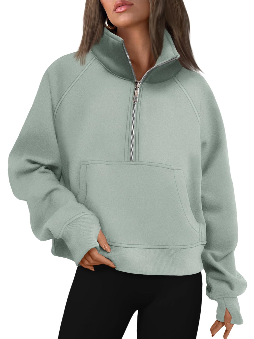 AUTOMET Womens Sweatshirts Half Zip Fleece Pullover Fall Outfits