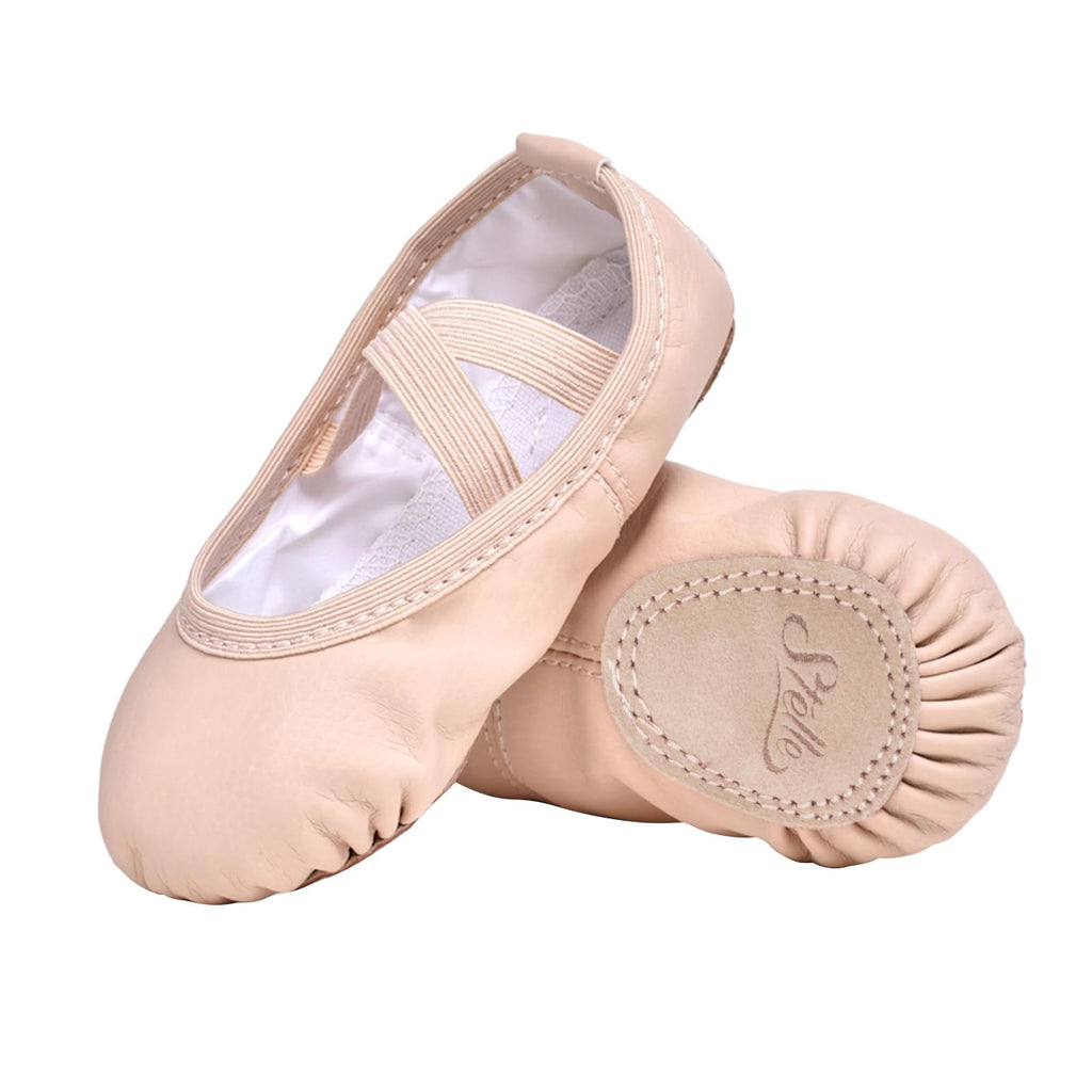 Stelle Ballet Shoes for Girls Toddler Soft Leather Split Sole Practice