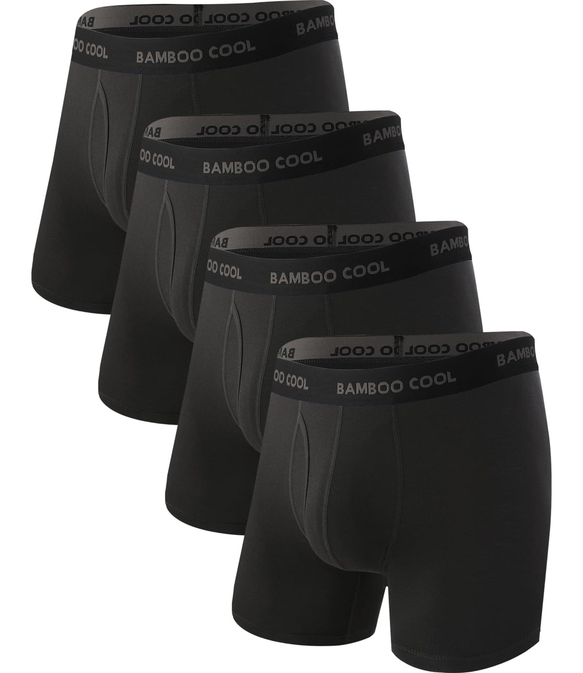 BAMBOO COOL Men's Boxer Briefs Ultra Breathable Underwear Multipack
